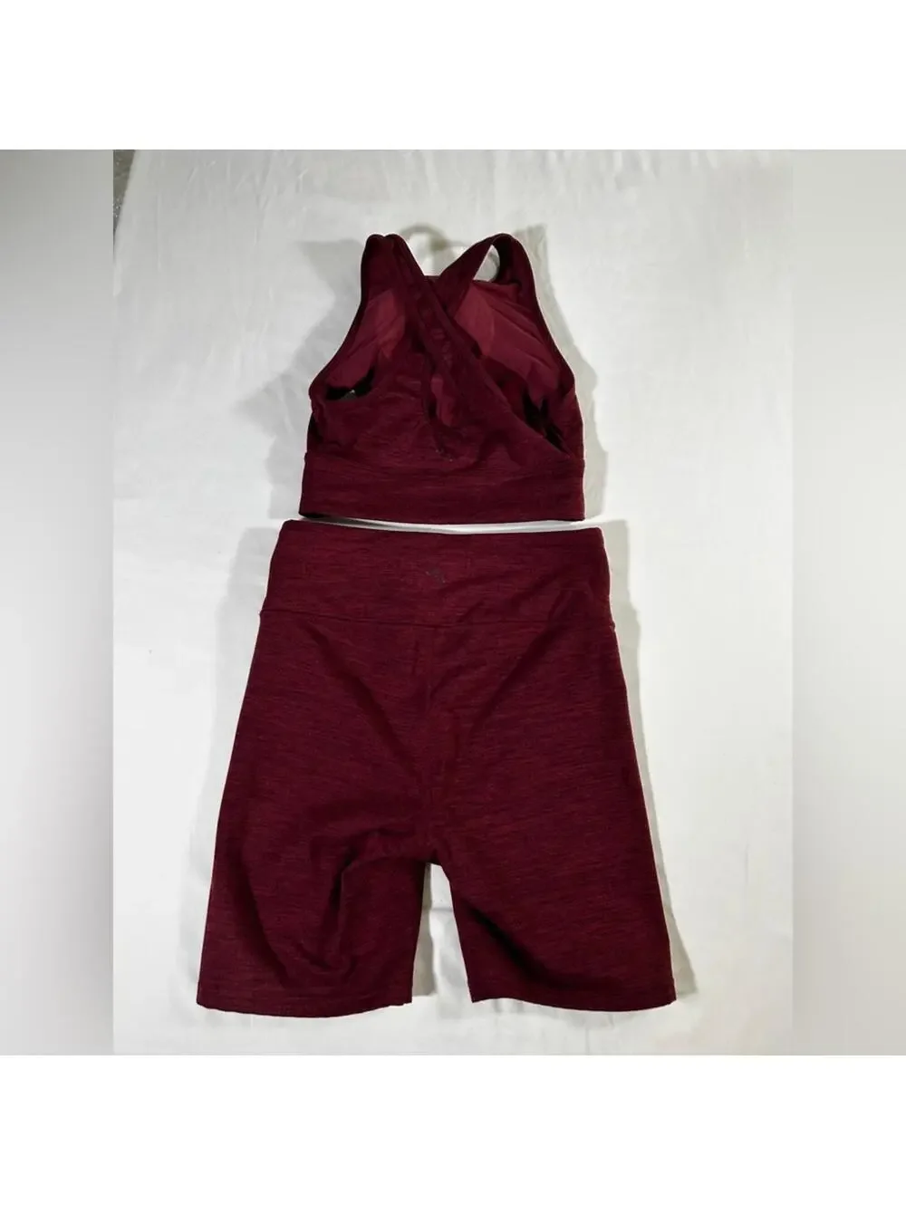 JoyLab Women's workout sports bra size XS and spandex shorts size S matching set